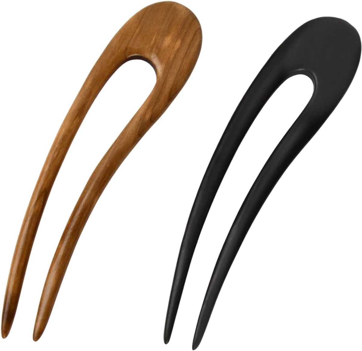 Haarspelden U-vormig 15,5 cm - Sandelhout - Retro stijl - Perfect voor opsteekkapsels - ShopVlot