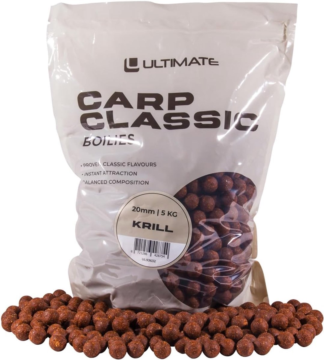 Ultimate Carp Classic Boilies 20mm 5kg - Krill - Boilies - ShopVlot