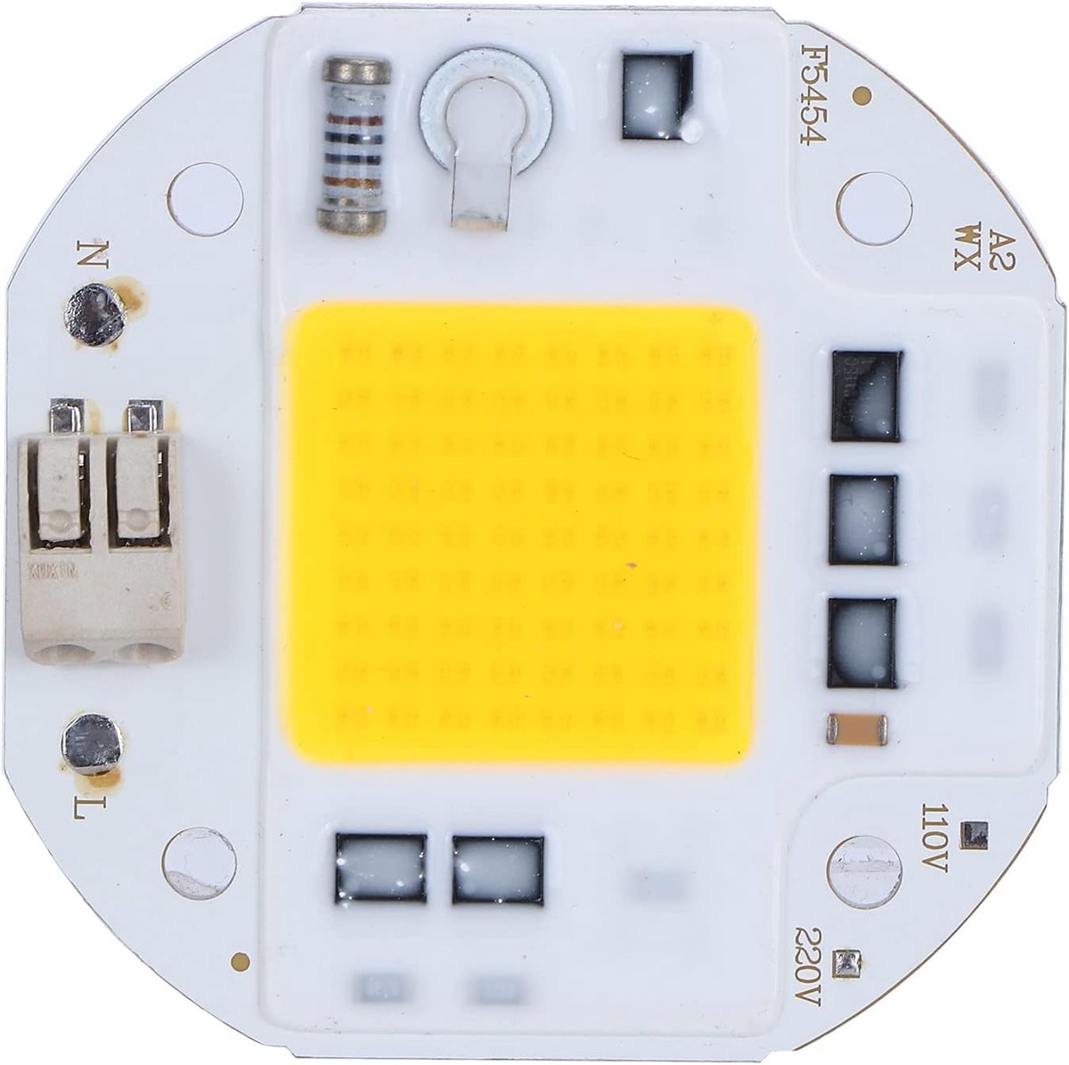 LED Chip, AC220V 50W Integrated Chip Light Source High Bright COB Bead Spotlight Bulb(Warm light) - ShopVlot