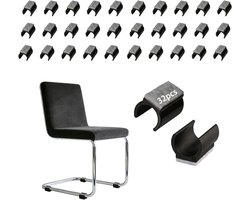 32 Pieces Felt Glides for Rocking Chairs, U-Shaped Rocking Chairs, Furniture Glides, Noise Reduction for Tile Floors - ShopVlot
