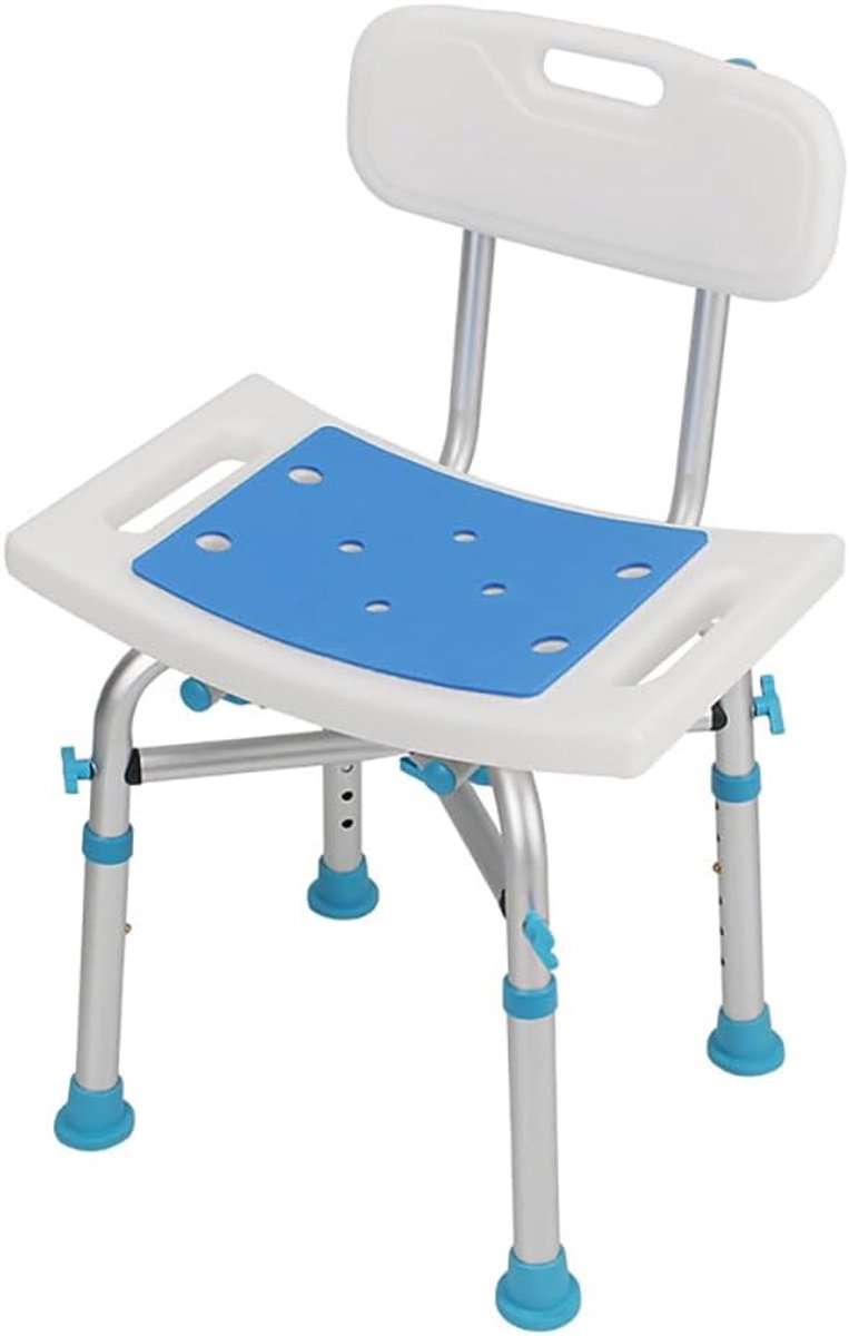 NEWFUN Shower Stool for Seniors, Shower Stool, Non Slip Shower Chair, Toolless Assembly, Bath Seat for Adults, 200 kg - ShopVlot