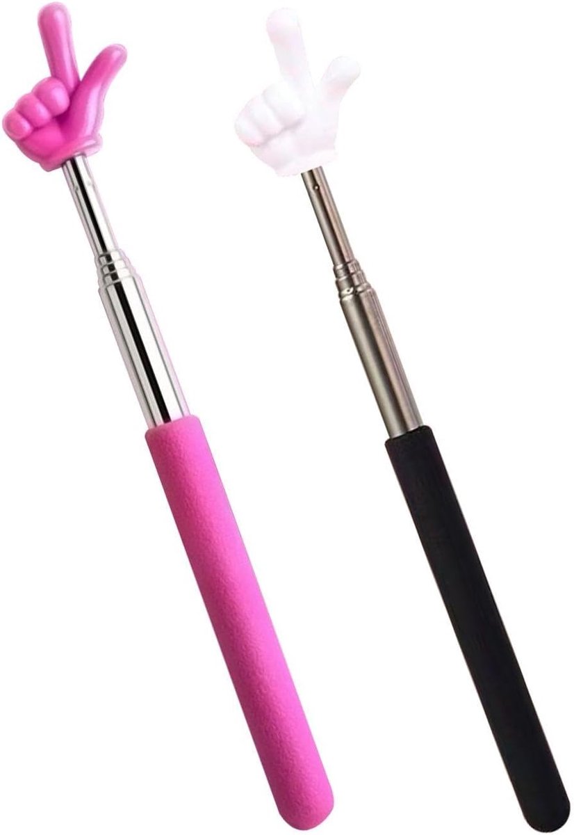 2 Pieces Telescopic Finger Sticks Index Rod Telescopic Hands Finger Hands Hands for Children - ShopVlot