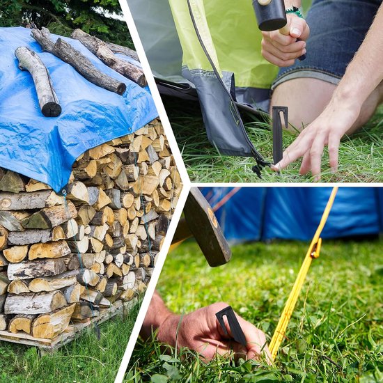 100 stuks haringen voor robotmaaier, begrenzingskabel, grasmaaier, accessoires, grondankers, haringen, grondpennen, nagelbegrenzingsdraad, kabel, compatibel met Bosch Gardena Worx — afbeelding 5