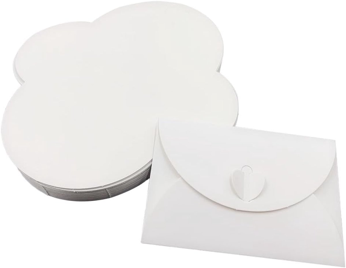 50 Stuks Mini-Enveloppen, Kraftpapier Liefdesgesp-Enveloppen, Vintage