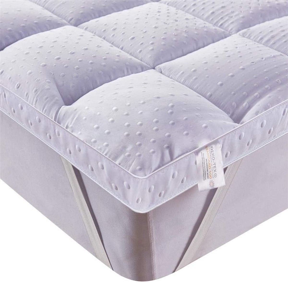 Matras Topper 3D Microfibre 140 x 190 cm - Extra Zacht - Antislip - Perfect voor Divanbedden - ShopVlot