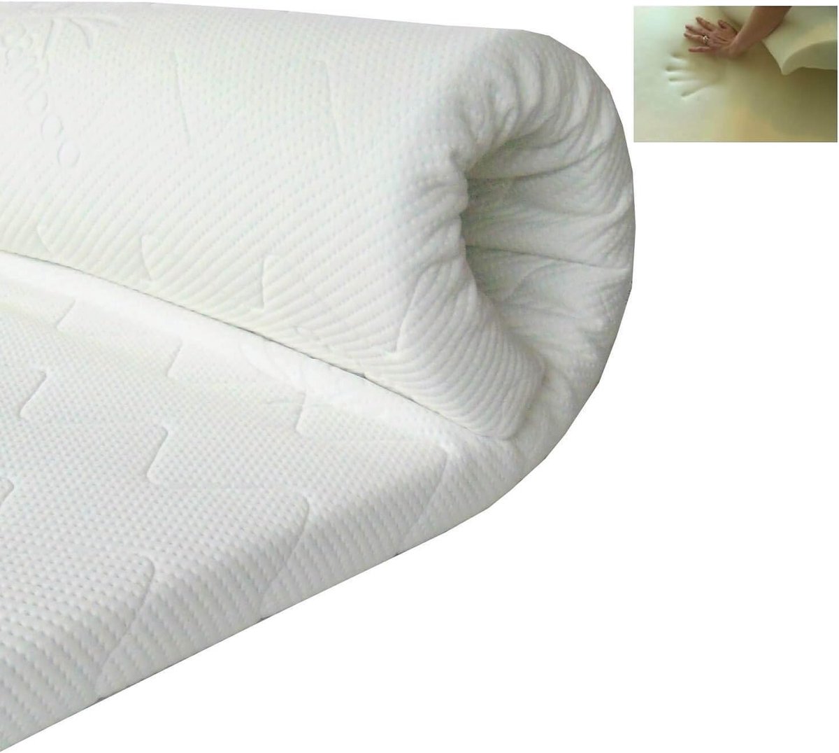 SnelShoppen - Matrassen - Geheugenfoam - Bamboe - 180x210x8cm - Luxe - Ventilatie - Geschikt voor Zij- en Rugslapers - Wasbare Hoes - Proefslapen 30 D