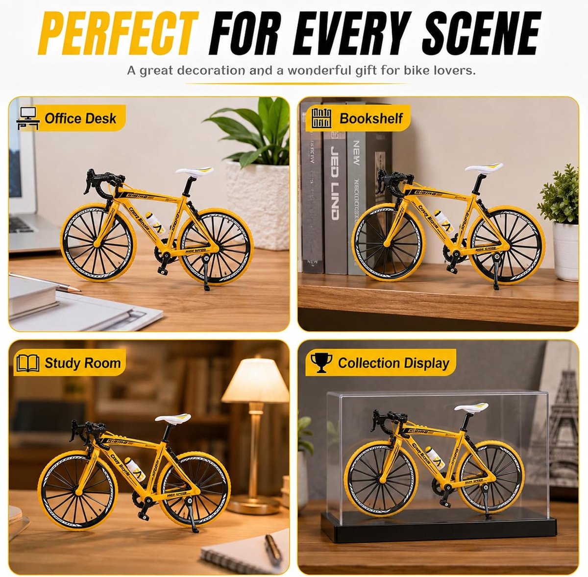 Vingerfiets 1:8 - Miniatuur BMX - Legering - Valbestendig speelgoed voor thuis - ShopVlot
