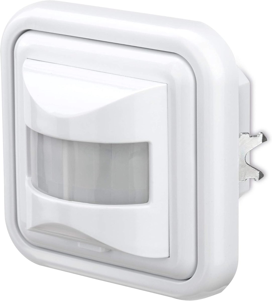 conecto Infrarood bewegingsmelder inbouw wandmontage binnen lichtschakelaar LED 160° IP20 schemeringssensor (1 stuk), wit