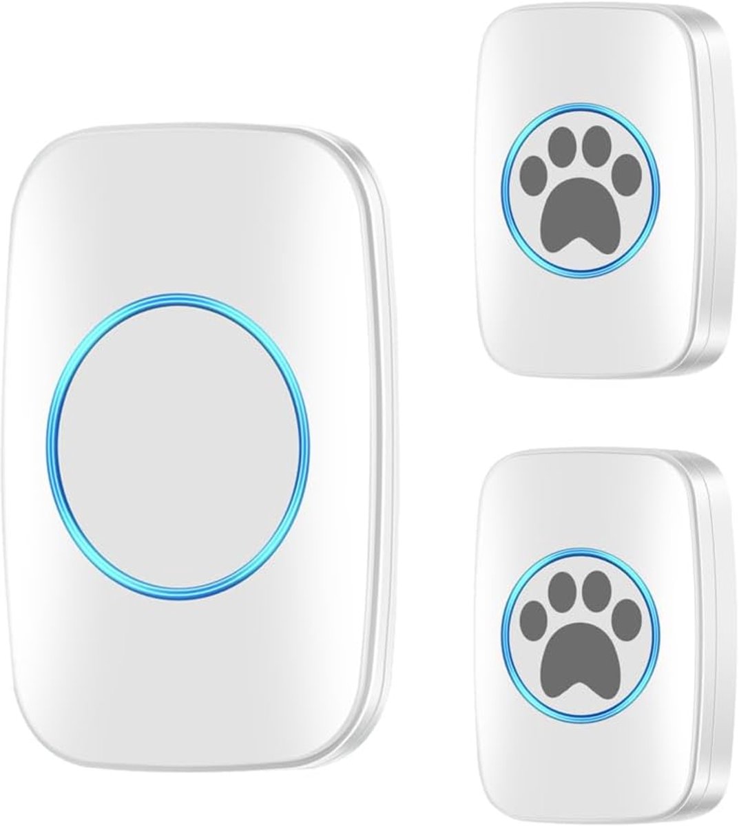 Draadloze Deurbel voor Honden en Katten met LED Flits en 60 Melodieën