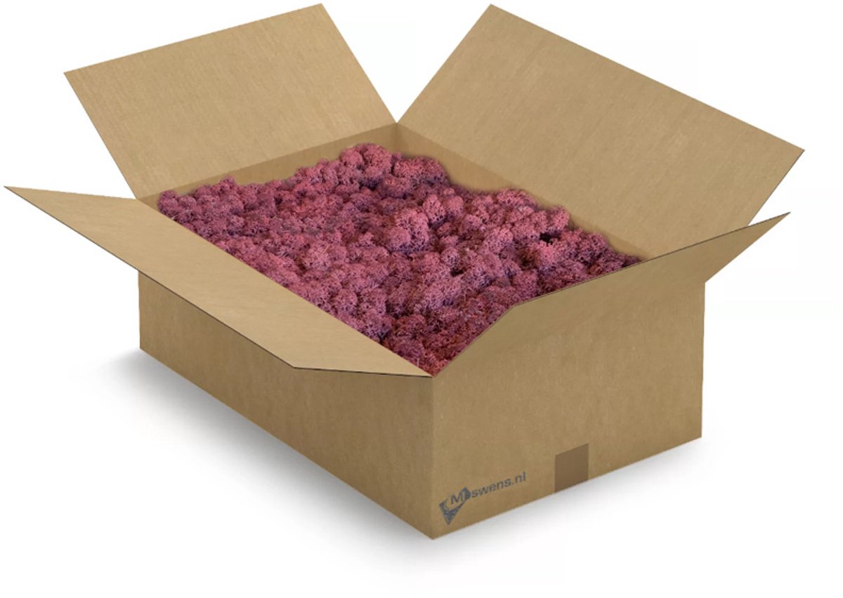 Moswens Rendiermos - 3 KG - Doos XL - 0,40 m² - Bordeau