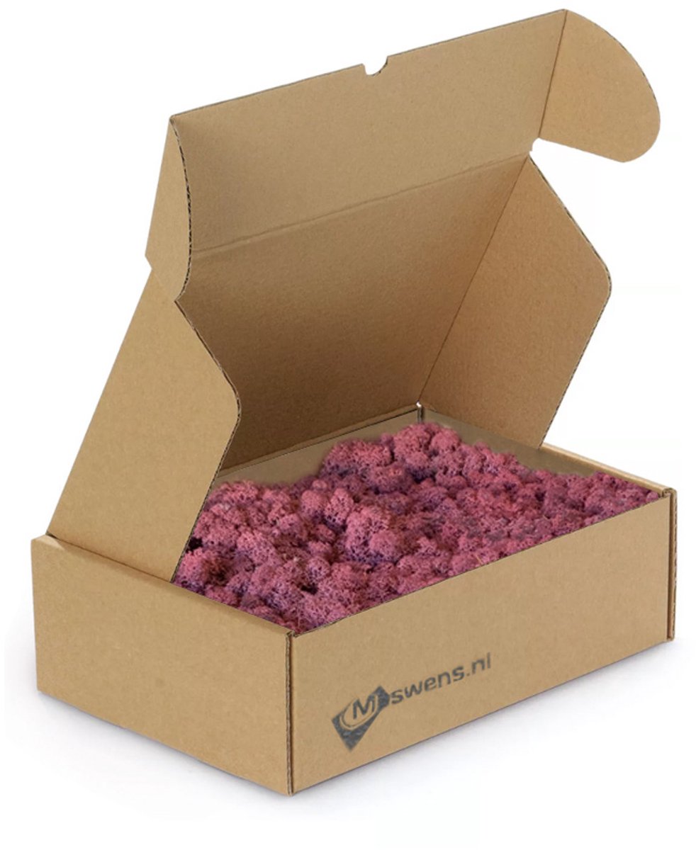 Moswens Rendiermos - 400 gram - Doos M - 0,10 m² - Bordeau