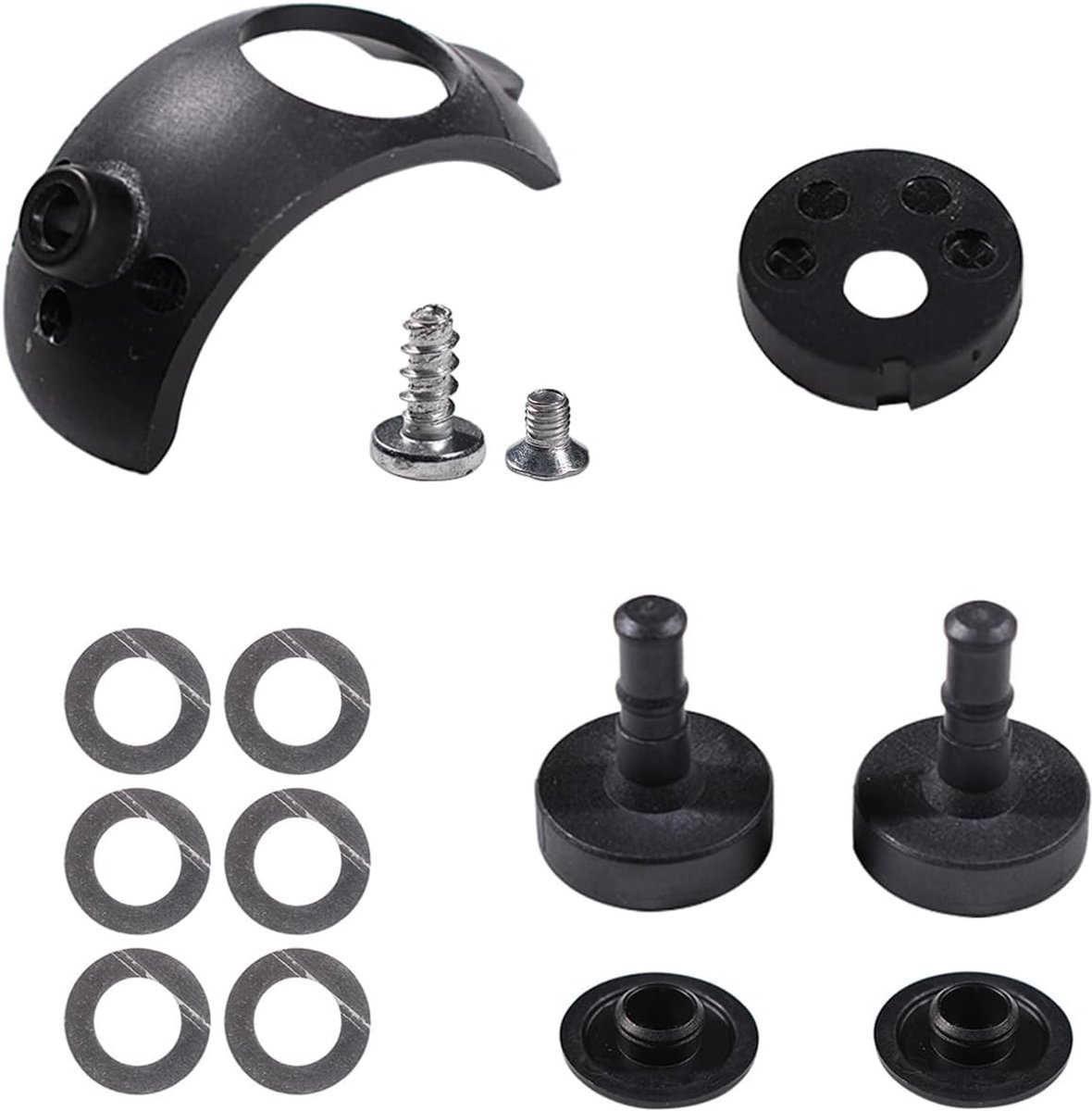 Friction Glides Set 1220755 Friction Pad Pressure Screw Kit Front and Rear 691418 Compatible with AKS 2000, AKS 3004 - ShopVlot