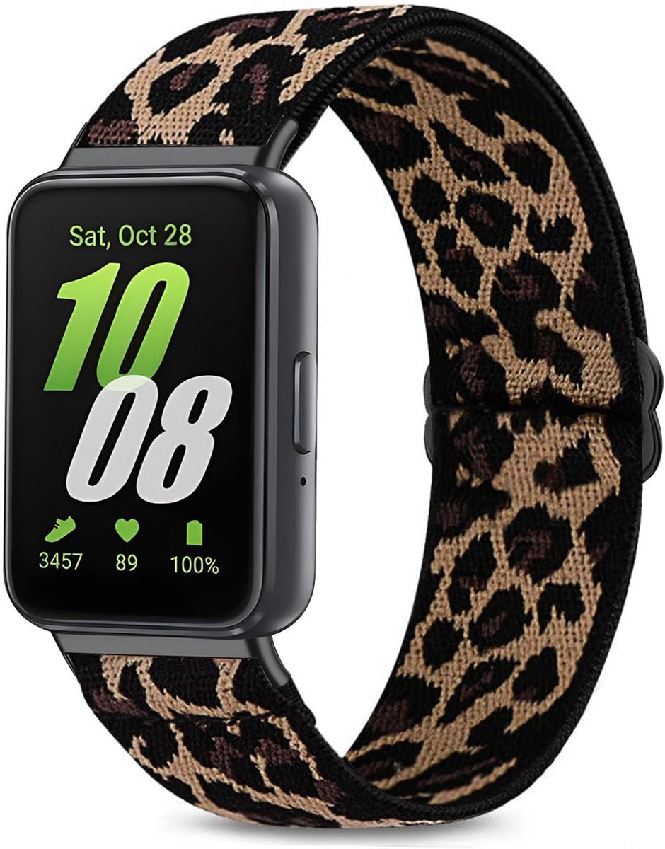 nylon armband, compatibel met Samsung Galaxy Fit 3, lus, rekbare reservearmband, horlogeband voor Samsung Galaxy Fit 3 SM-R390, heren en dames