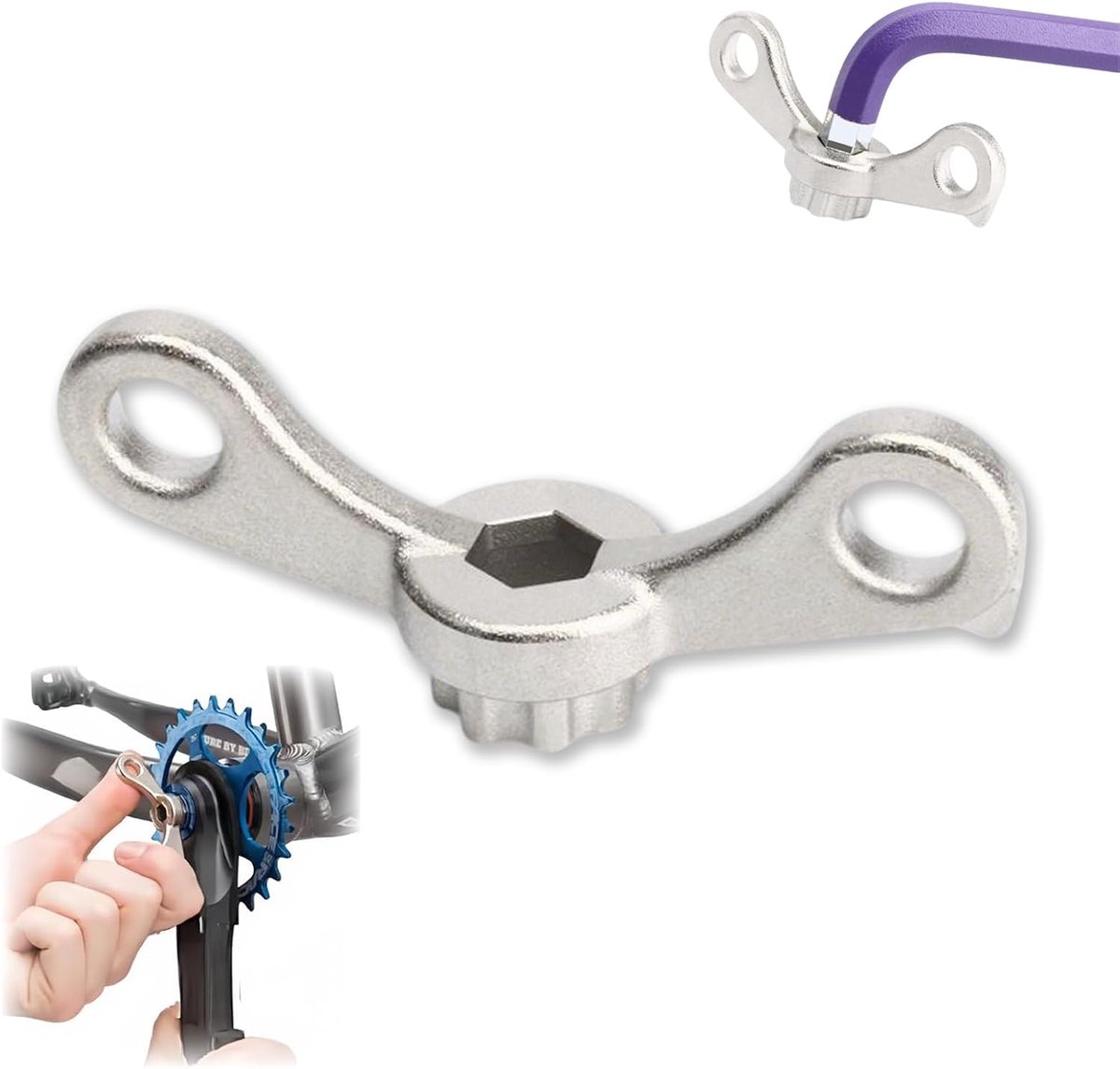 2-in-1 fiets cranktrekker,Fietscrankdemontagegereedschap,Fiets crank aanpassing tool,Geschikt voor racefietsen
