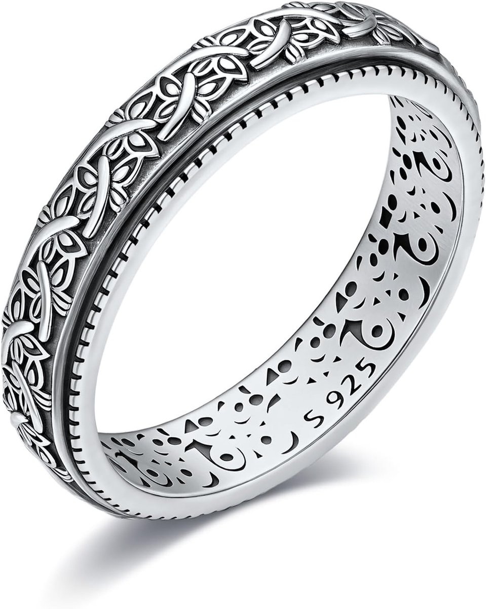 925 sterling zilver, vlinders, draairing tegen angst, vlinders, fidget, draairing, stressvermindering, sieraden, cadeaus voor vrouwen en moeders, 7
