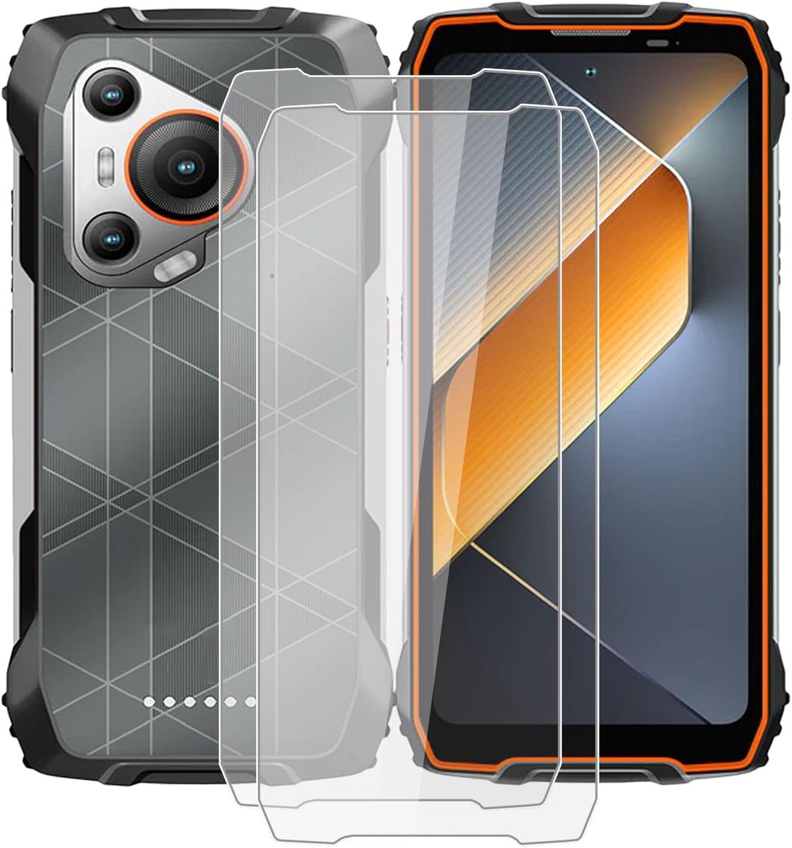 BL7000 schermbeschermer van gehard glas, 2 stuks, 9H hardheid, beschermfolie voor Blackview BL7000 (6,7 inch), hoge heldere, krasbestendig, luchtbelvrije gehard glasfilm