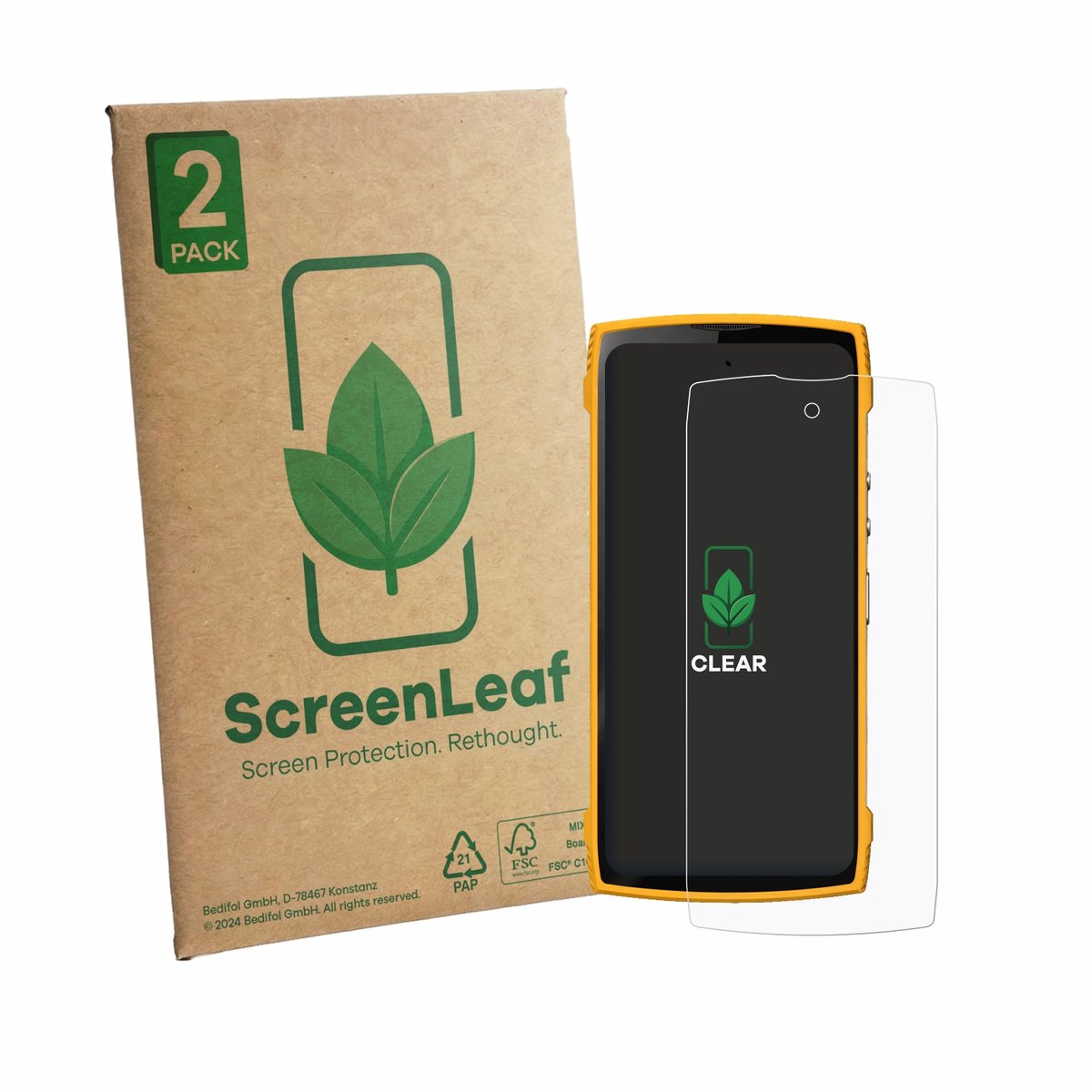 2 Stuks Screenprotector voor Lagenio Panther 2 Pro - Hoogwaardige Beschermfolie transparant