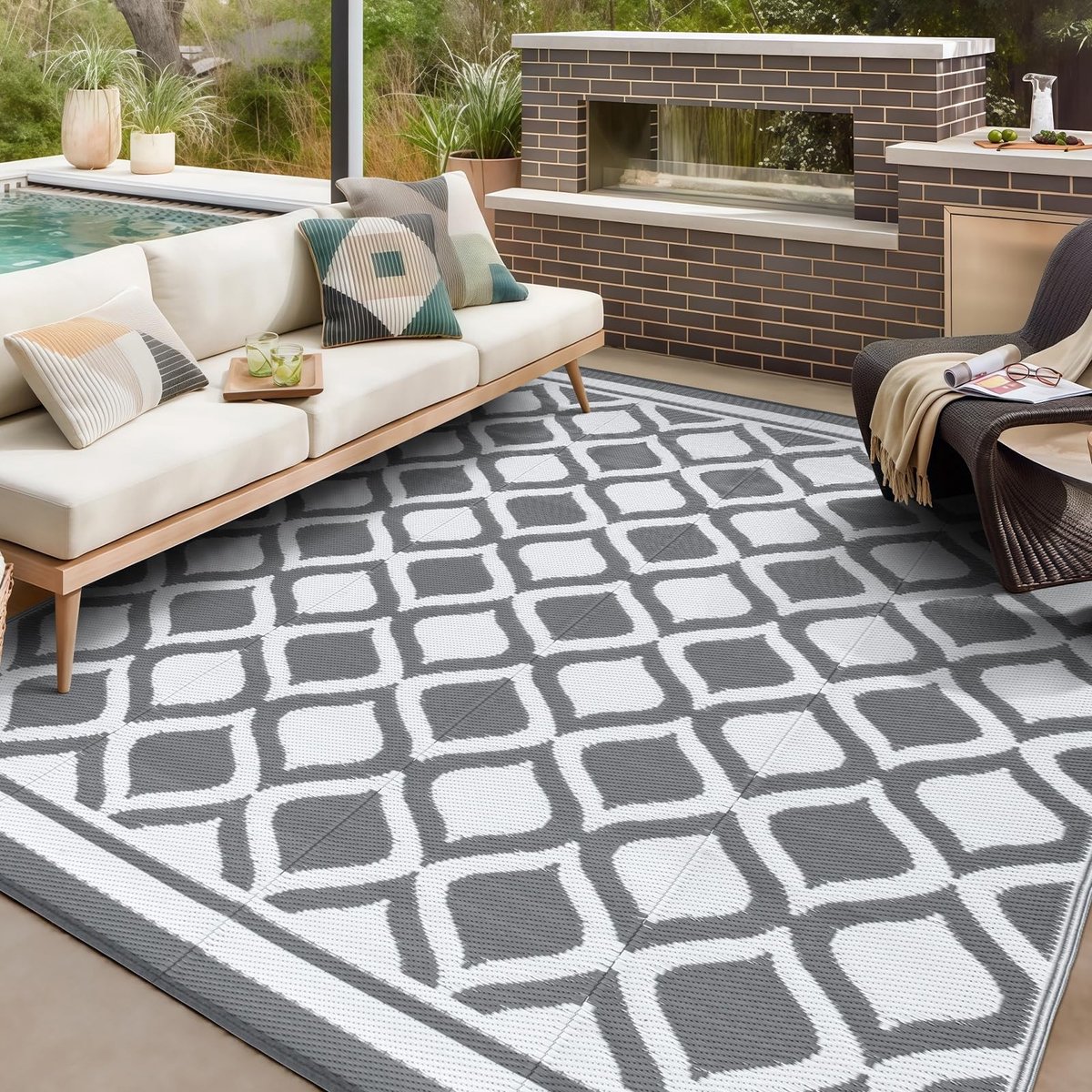 Omgoods - Waterdichte Reversible Tuinmat 150 x 240 cm