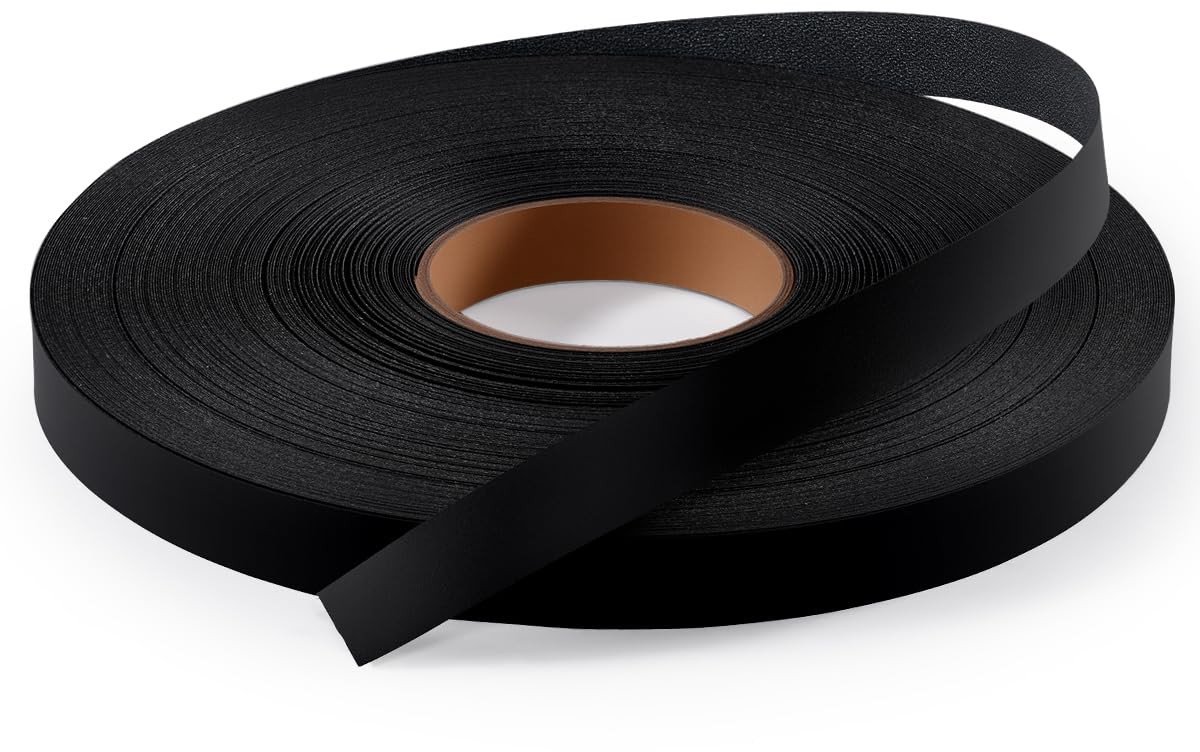 Omgoods - Melamine Edging Tape - Zwart, 3/4" x 250ft voor Meubelrestauratie