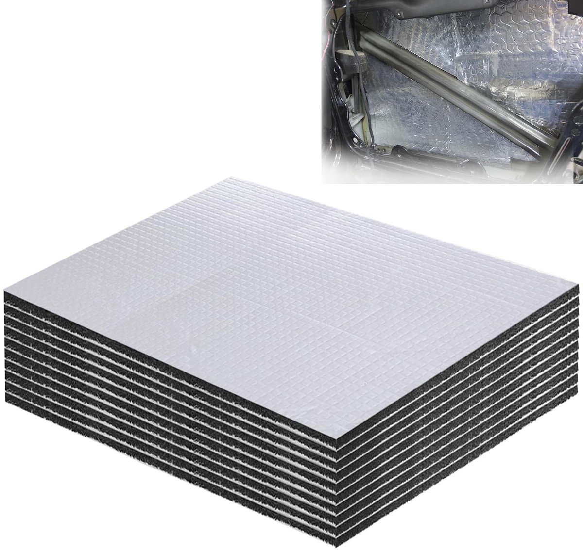 Omgoods - Set van 10 Isolatiematten voor Geluidsisolatie en Warmtebescherming