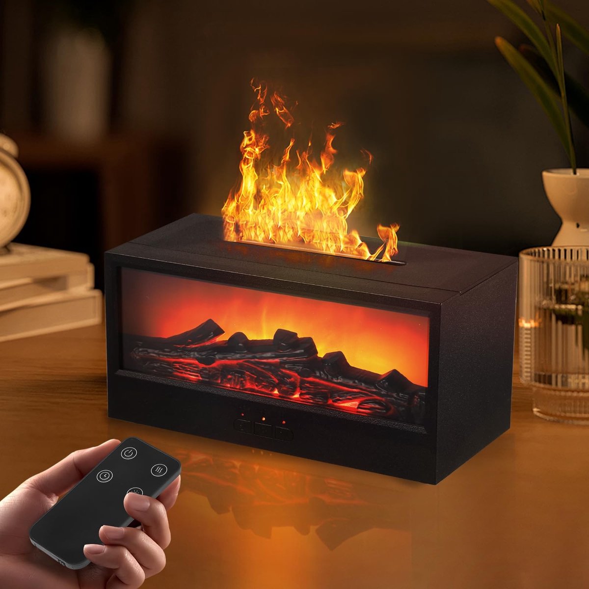 Omgoods - Aroma Diffuser met Afstandsbediening en 7 Kleuren LED