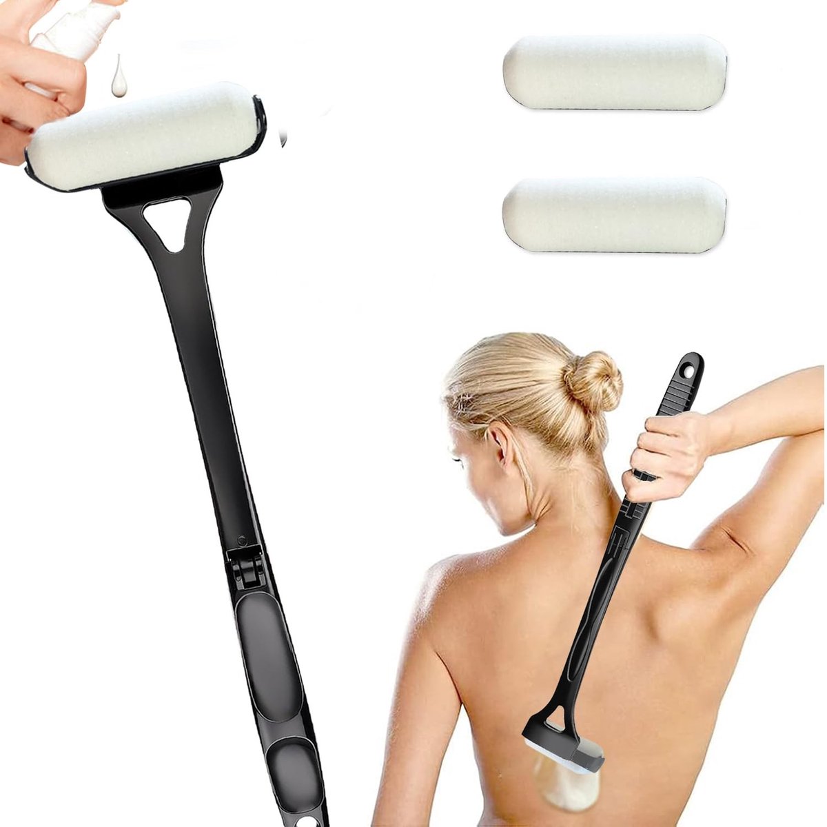 Omgoods - Lotion Applicator met Lang Handvat voor Achterzijde