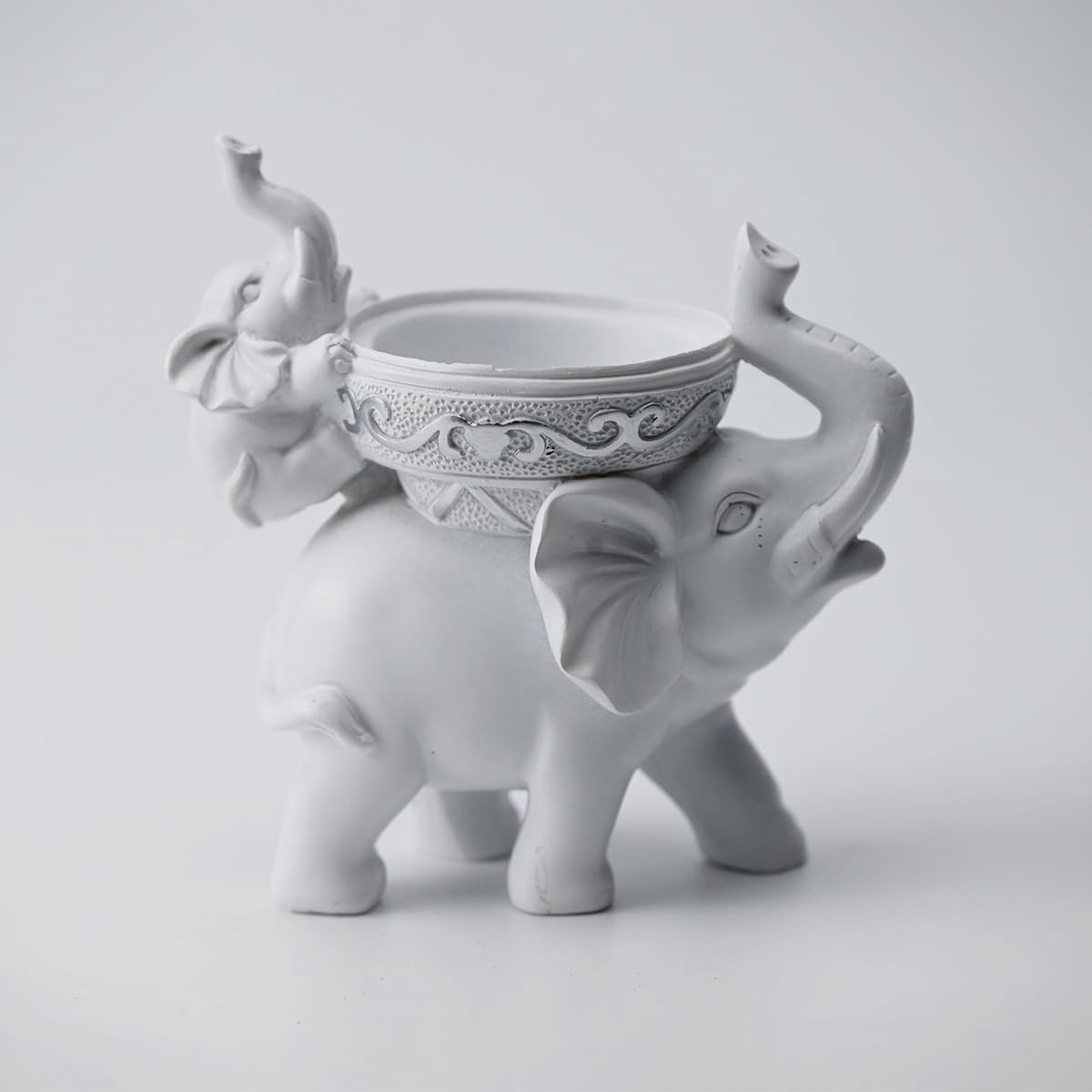 Omgoods - Resin Olifant Theelichthouder voor Decoratie