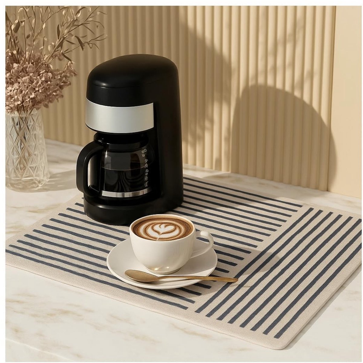 Omgoods - Absorberende Koffiemat met PU Oppervlak 40 x 60 cm