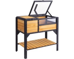 Schildpaddenhuis – Schildpaddenverblijf – Reptielenhuis – Terrarium – Houten Huis – Ruim 85x50x82,5 cm – Gemaakt van Duurzaam Cederhout