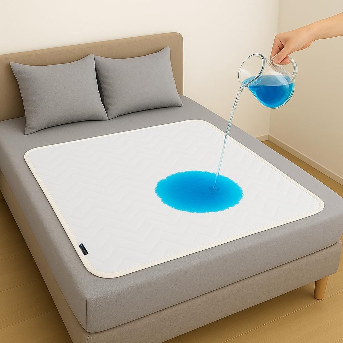 BLUZIMAN® Incontinentie Onderleggers Wasbare, Mattress Protector Waterdichte Gemaakt in Europa, OEKO-TEX Certificaat - ShopVlot