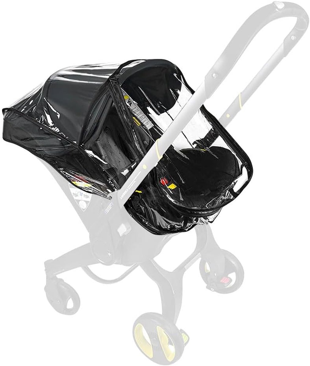 Wandelwagen regenhoes compatibel met Doona - transparante PVC - winddicht & waterdicht - ideaal voor reizen - ShopVlot