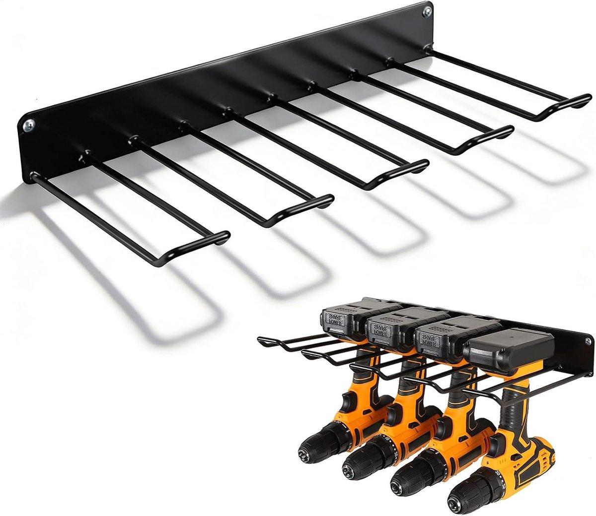 Tool Holder, High Strength Wall Mount, Black Hanging Hook, Metal Tool Rack Organizer, Wall Mount for Power Saw - ShopVlot