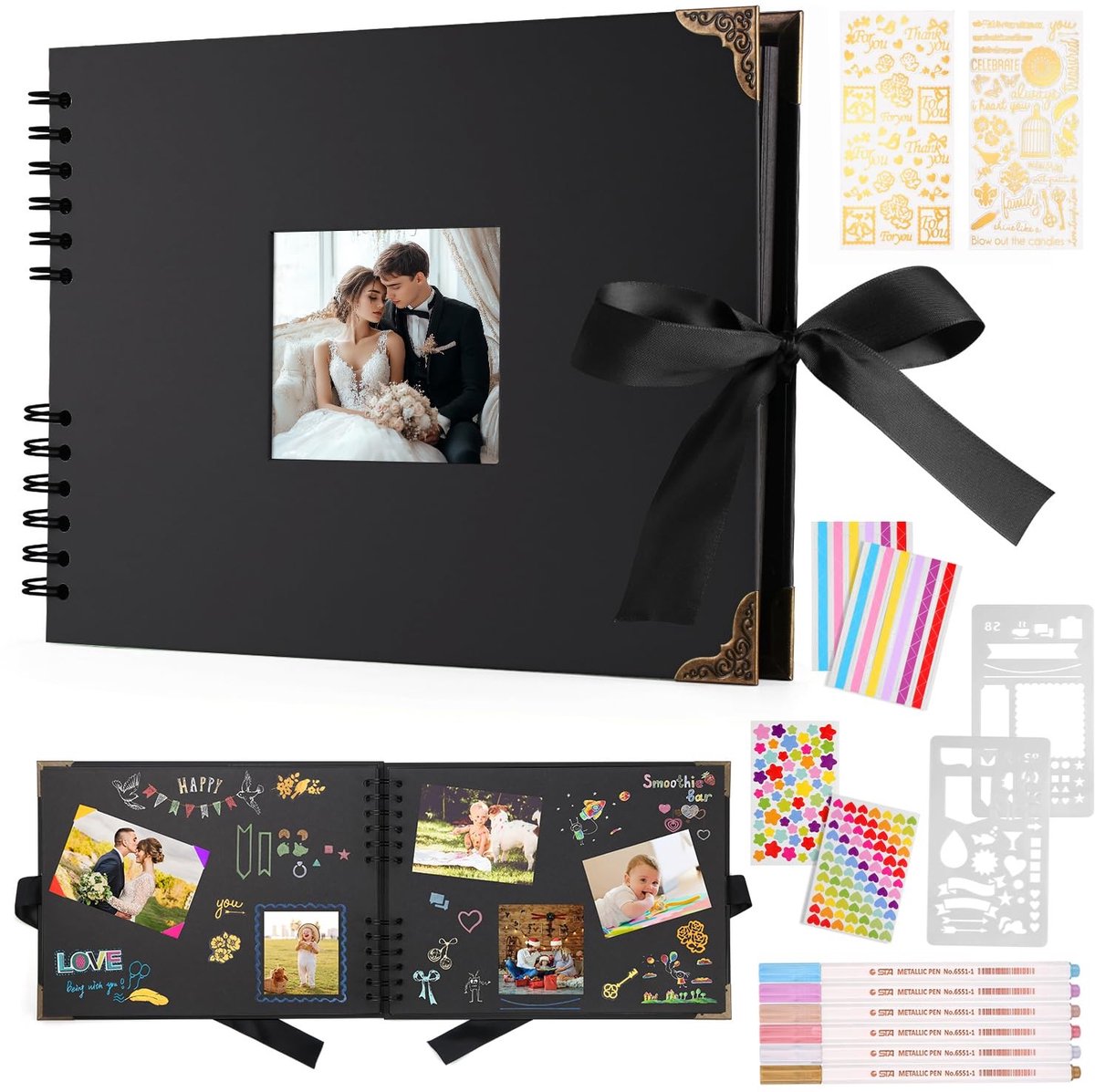 Omgoods - Fotoalbum met 80 Pagina's voor Scrapbooking en Herinneringen