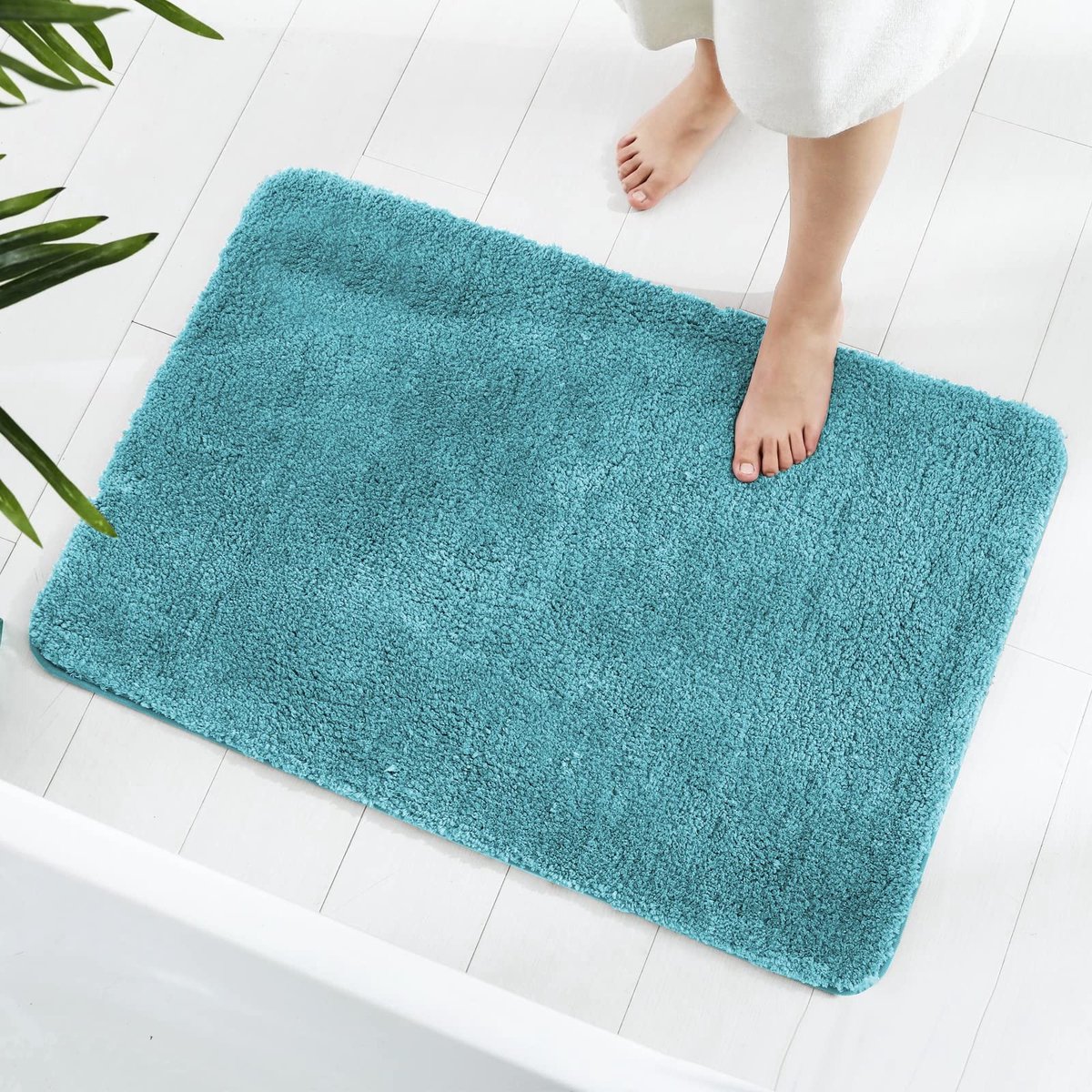 Omgoods - Fluffy Microfiber Badmat 60x90cm Absorberend en Antislip