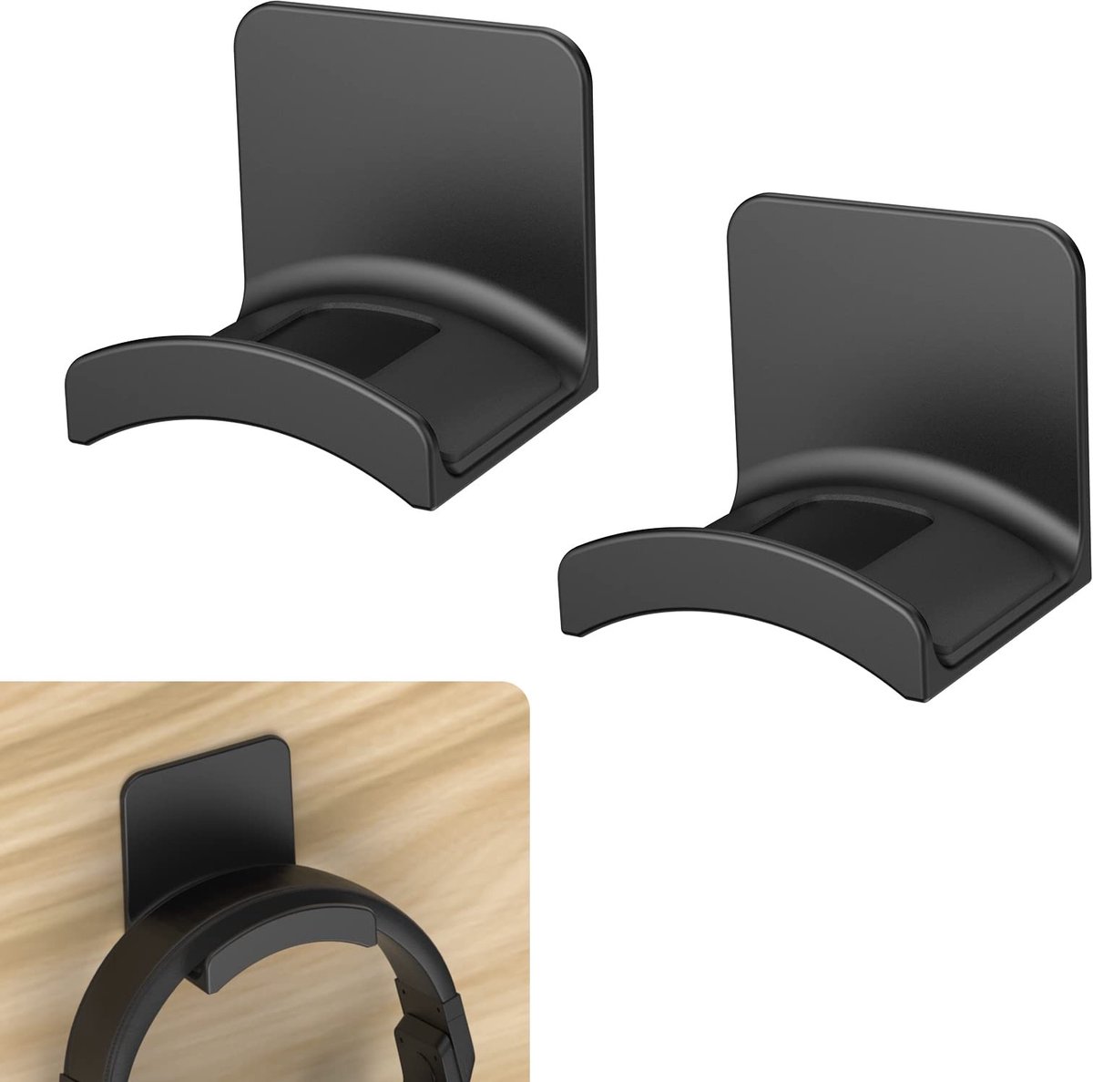 Omgoods - Universele Hoofdtelefoonhouder met Sterke Plakstrip