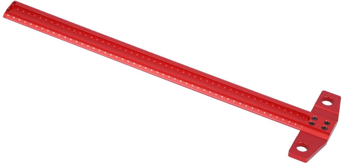 Omgoods- Liniaal Aluminium - T Type - Rechte Hoek - Markeringsmeter - Houtbewerking - Schrijfgereedschap - Meetlat