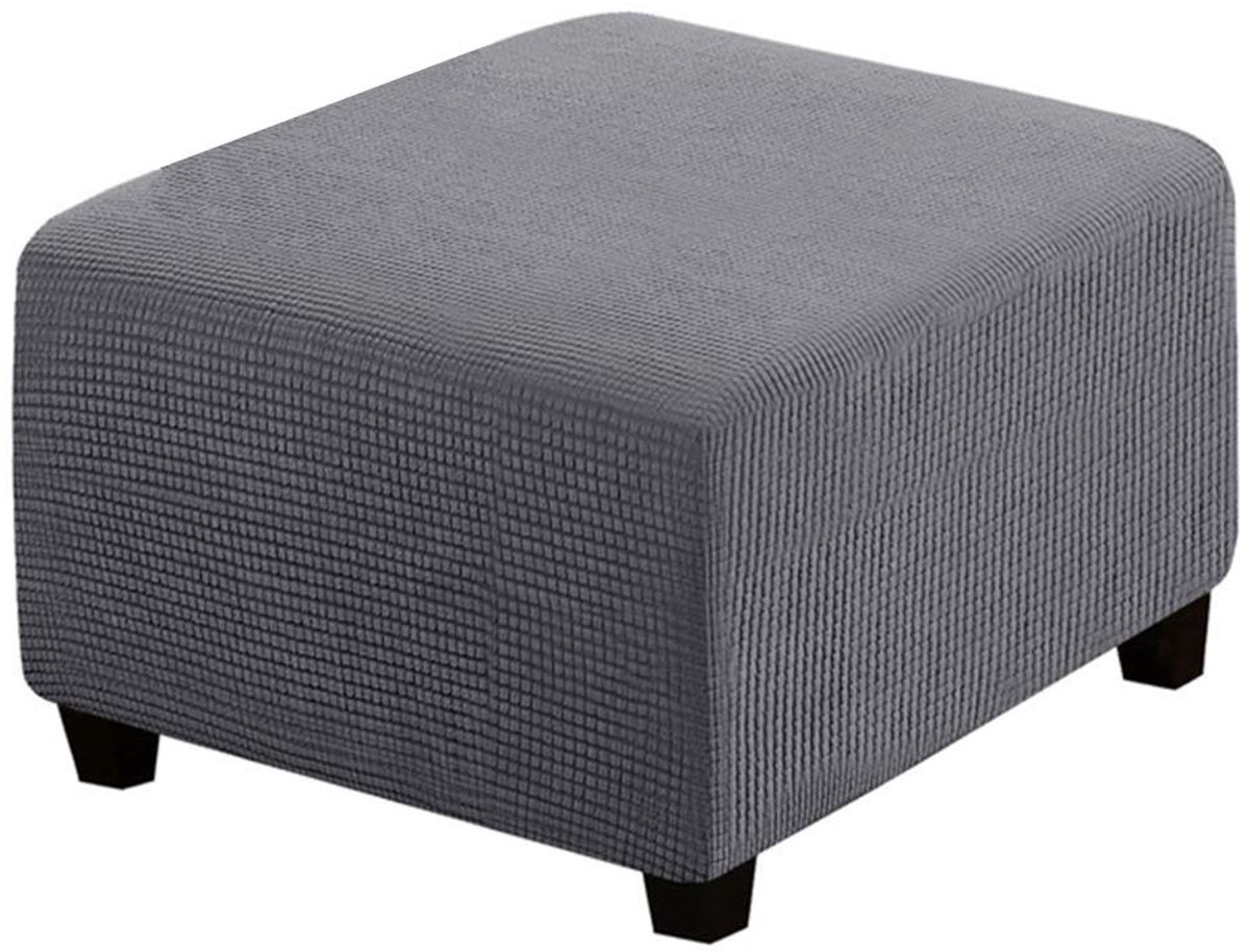 Omgoods - Vierkante Bean Bag Cover voor Voetensteun in Grijs