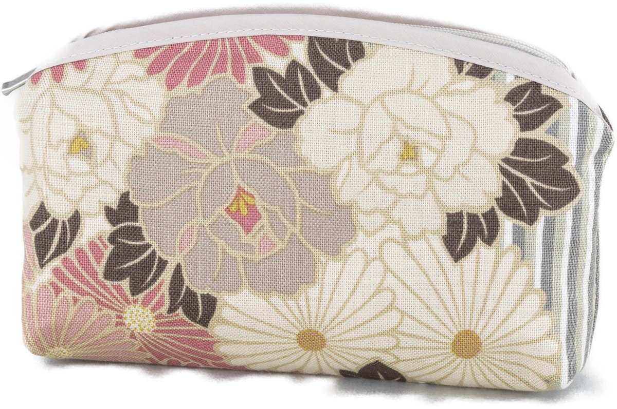 Omgoods - Kleine Make-up Tas - Schattige Reiskosmetica Tas voor Vrouwen in Roze Beige