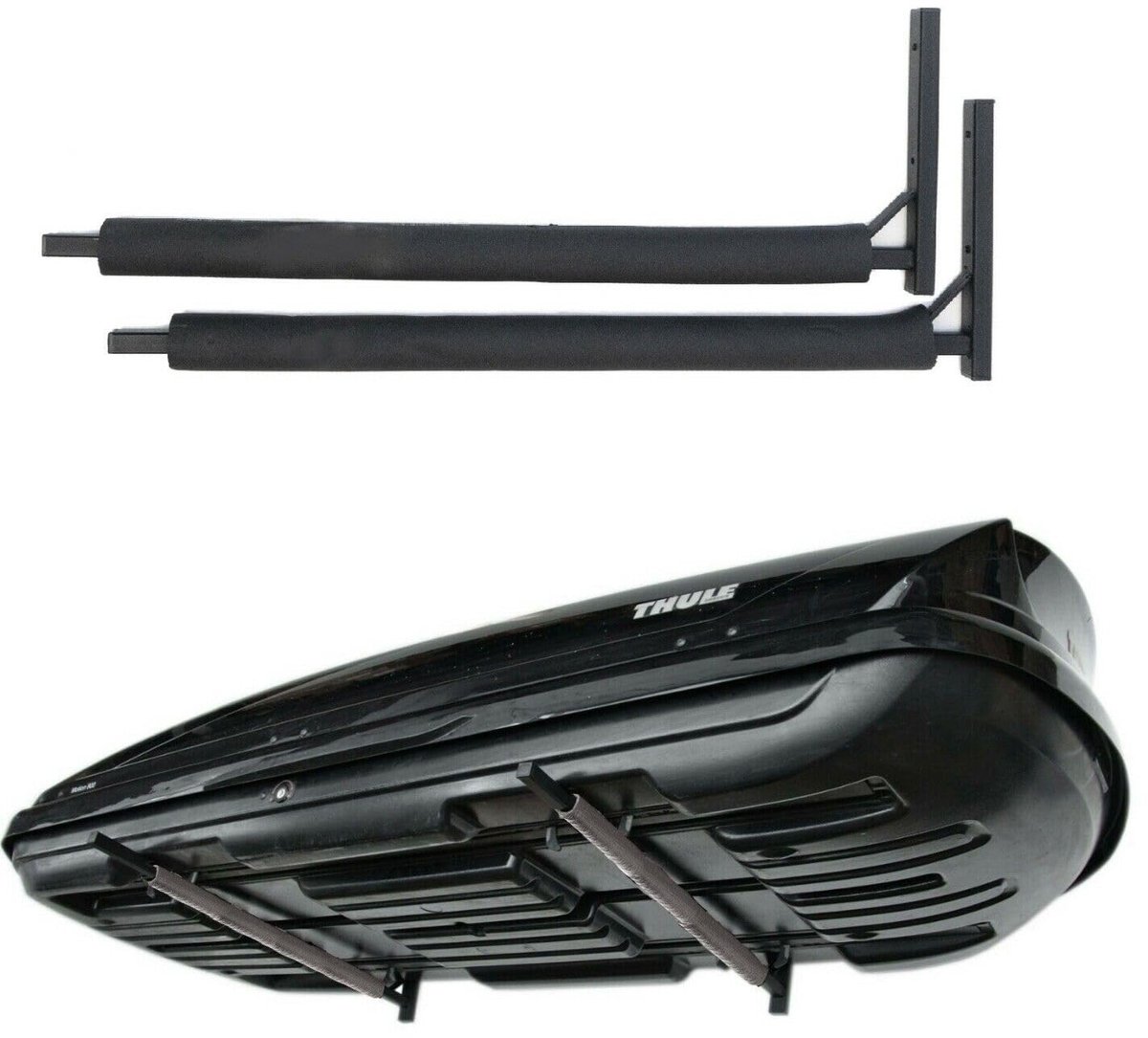Omgoods- Wandhouder Universeel - Dakkoffer Houder - Stalen Constructie - Rubberen Buffers - Poedercoating - Voor Garage/Kelder - Opberghouder