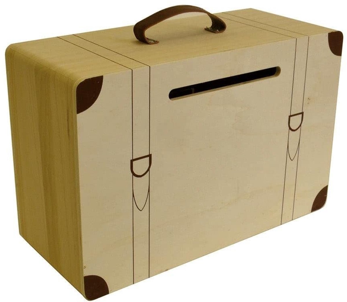 Omgoods - Houten Urn Koffer, Meerkleurig, 35 x 15 x 23 cm