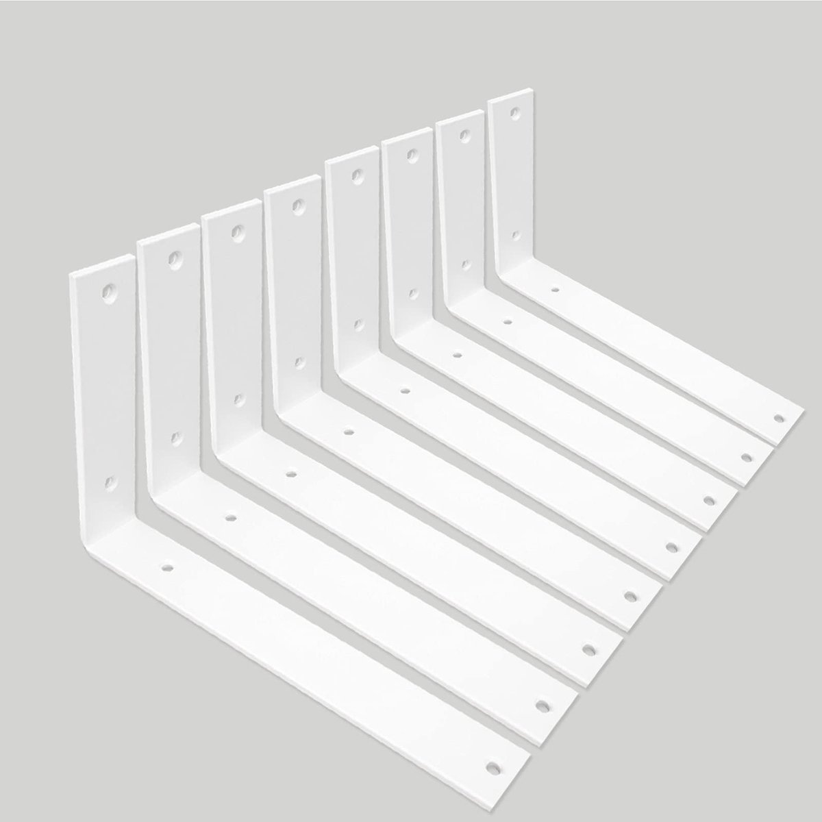 Omgoods - 8 Stuks Zware Muurbeugels voor Planken