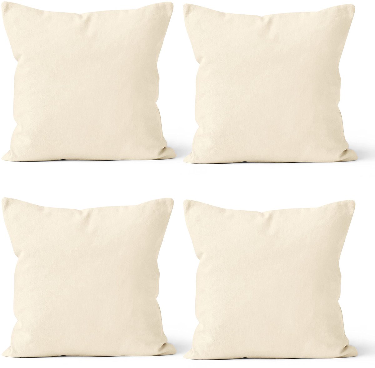 Omgoods - Set van 2 Katoenen Kussenhoezen 40 x 40 cm voor Sofa