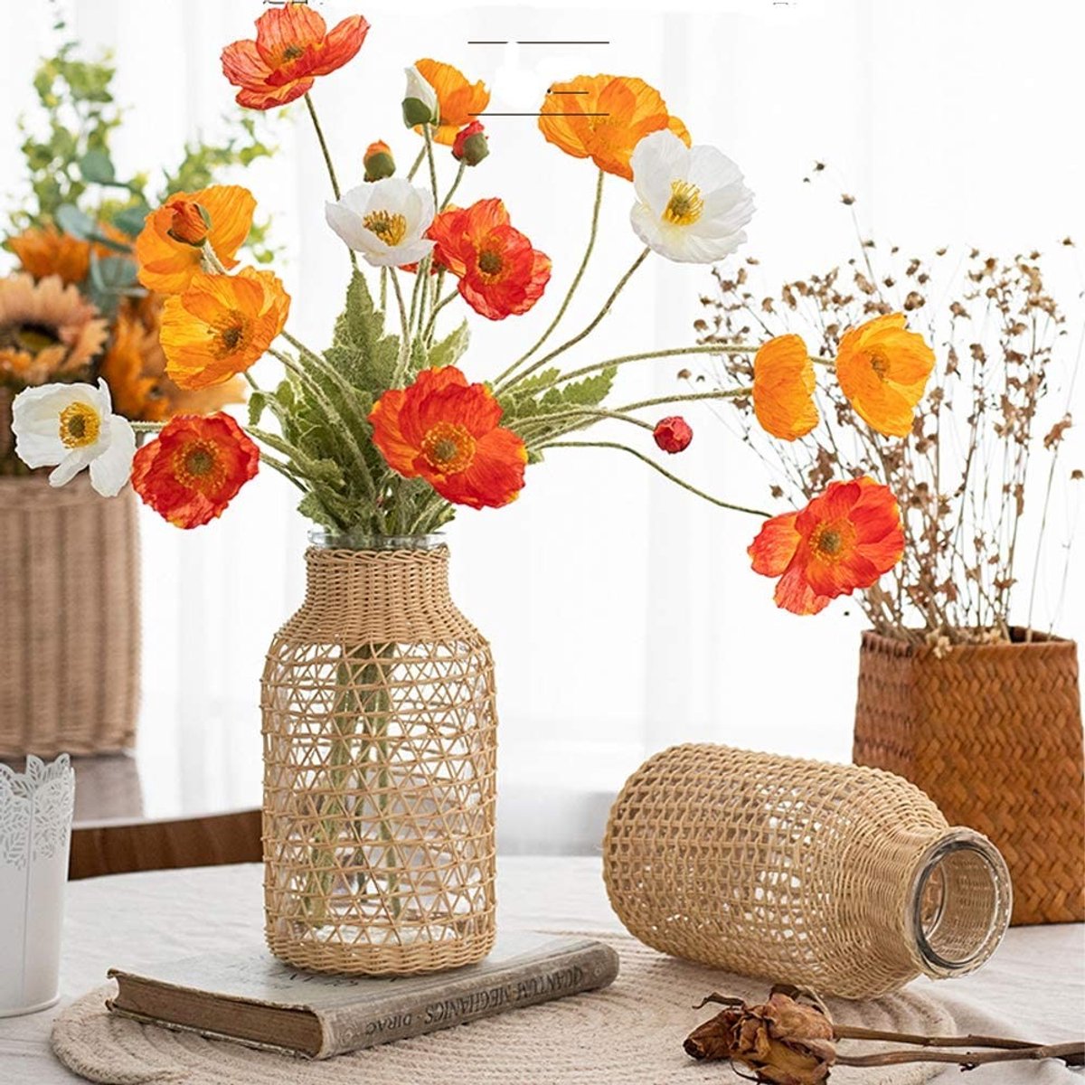 Omgoods - Decoratieve Glazen Vaasje voor Pampasgras