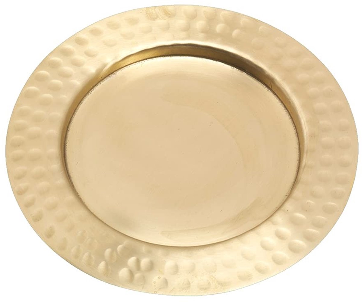 Omgoods - Kandelaarschotel van Messing Ø10 cm voor Decoratie