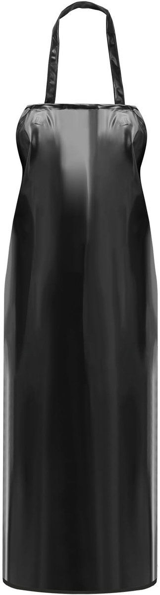 Omgoods- Schort Waterdicht - Lange Werkschort - Zwart PVC - Duurzaam PU - Lichtgewicht - 110 x 61,5 cm