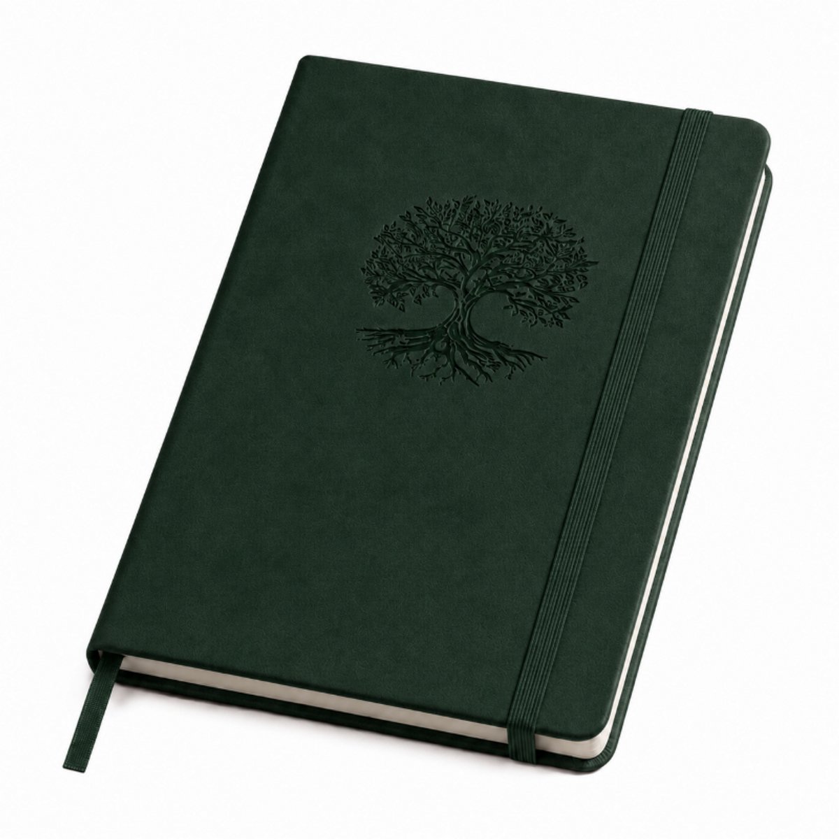 Bobypet - A5 Dotted Grid Notebook - Luxe PU Lederen Notitieboek - Puntjes Grid Journal voor School, Werk & Bullet Journaling -groente