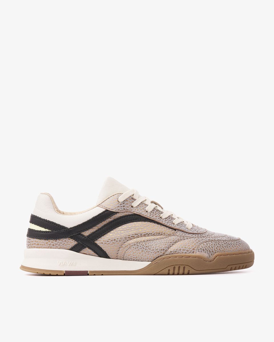 VIA VAI Kris Sky Sneakers Dames - Leer - Metallic - Maat 36