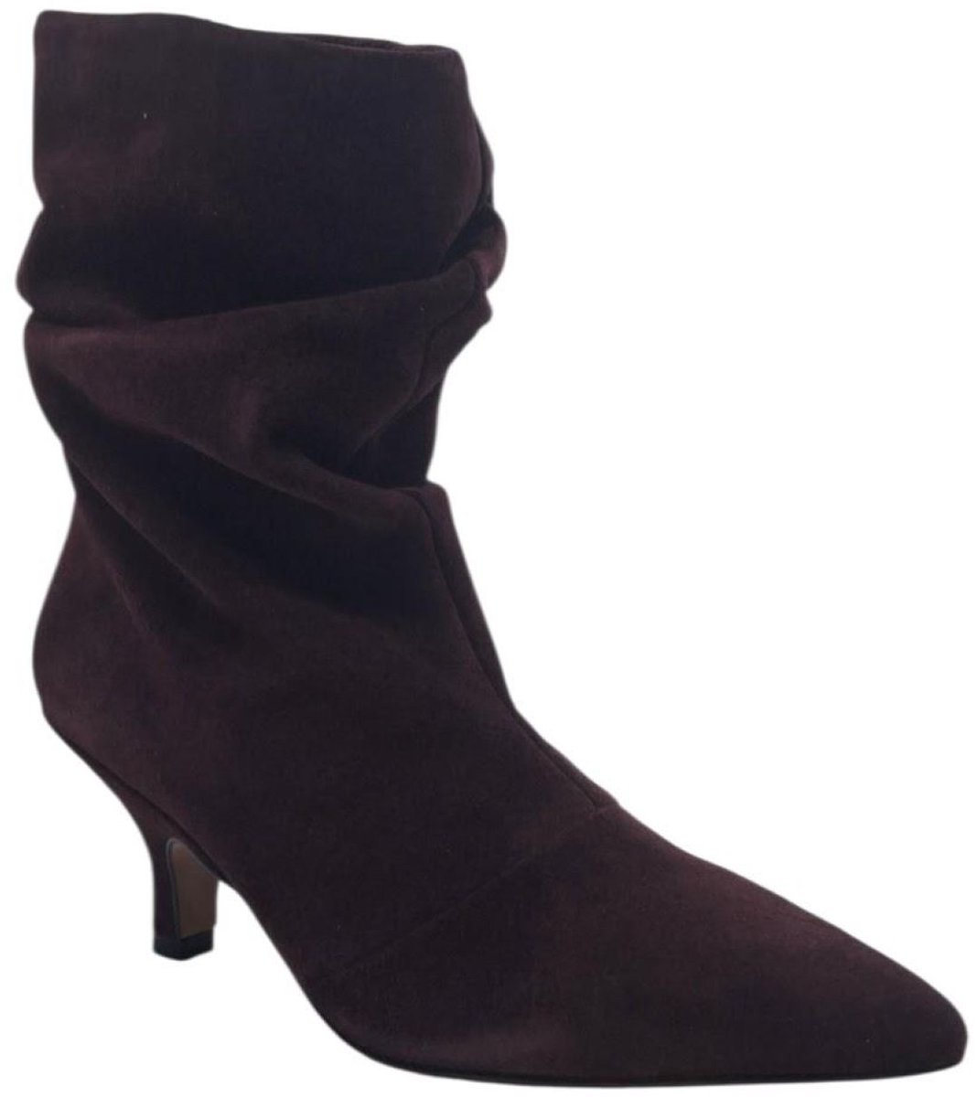 Angel Alarcon Lisette | Suède afzak enkellaars kitten heel