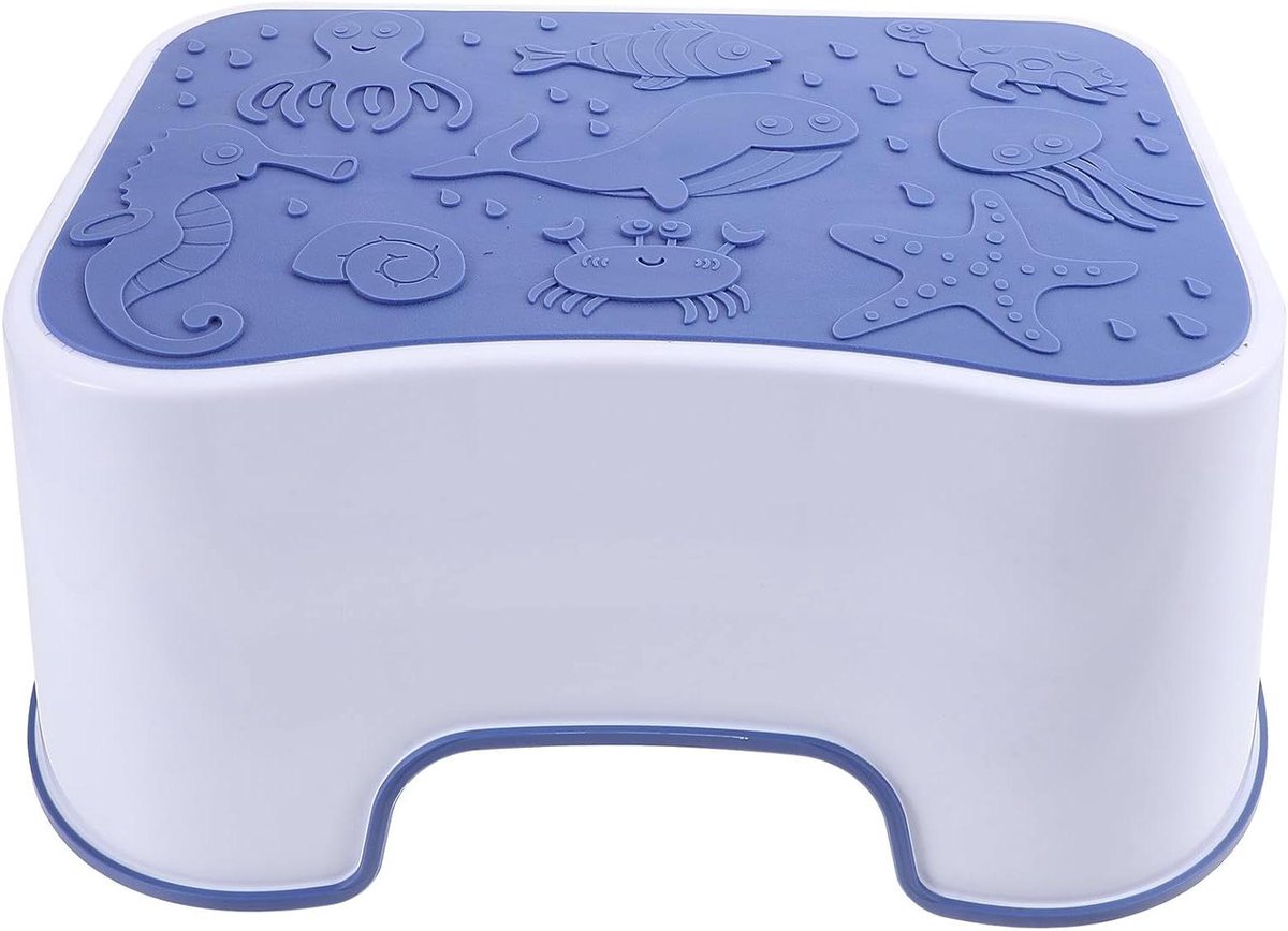 Toilet Voetenbankje - Opstapje Badkamer - Comfortabel Toiletgebruik - Antislip Ontwerp - 38 x 26 x 16 cm - Wit
