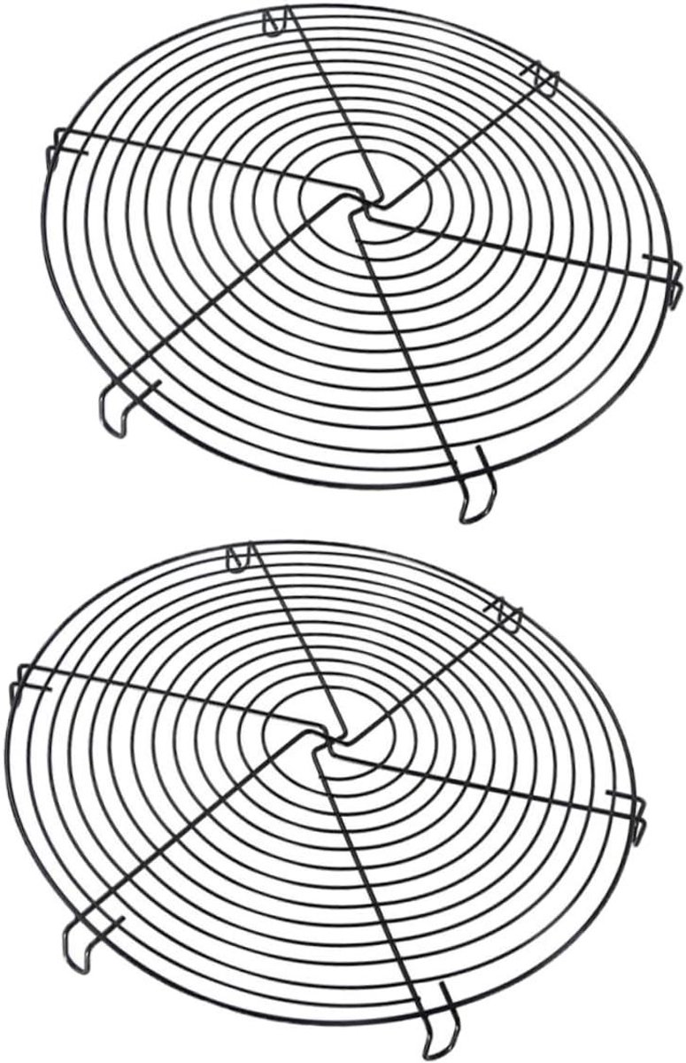 Ronde Koelrek - Bakrek Koelgaas - Bakken Koelen Drogen - Antiaanbaklaag - 318 cm - Zwart